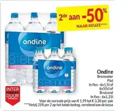 Intermarché Ondine Bronwater Plat aanbieding