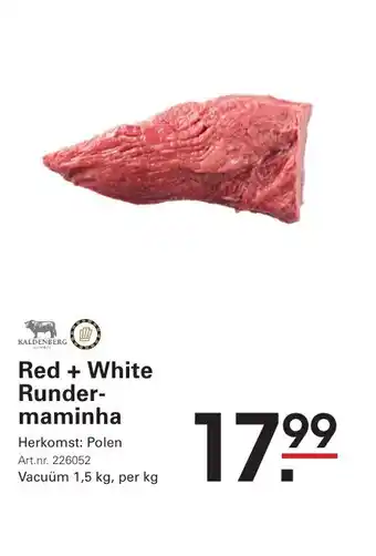 Red + white runder maminha