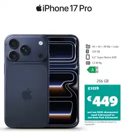Base Apple iPhone 17 Pro aanbieding