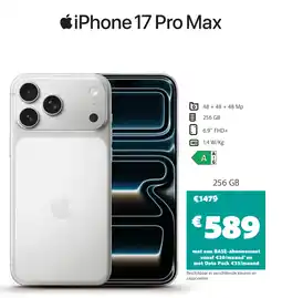 Base Apple iPhone 17 Pro Max aanbieding