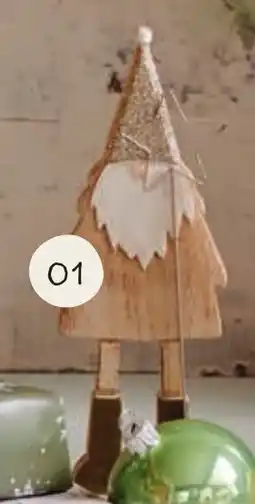 Horta Houten Gnoom met Ledlichtjes aanbieding