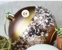 Horta Kunststof Kerstbal met Ringetjesmotief aanbieding