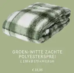 Horta Groen Witte Zachte Polyestersprei aanbieding