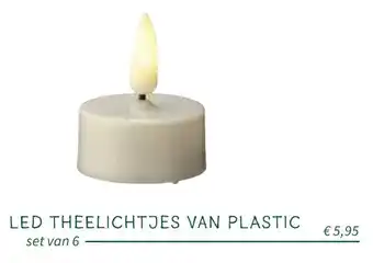 Horta Led Theelichtjes van Plastic aanbieding