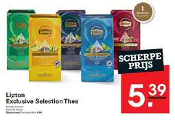 Sligro Lipton Exclusive Selection Thee aanbieding