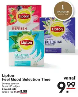 Sligro Lipton Feel Good Selection Thee aanbieding