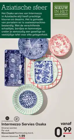 Sligro Intermezzo Servies Osaka aanbieding