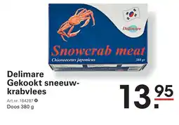 Sligro Delimare Gekookt sneeuwkrabvlees aanbieding