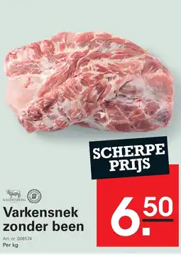 Sligro Varkensnek zonder been aanbieding