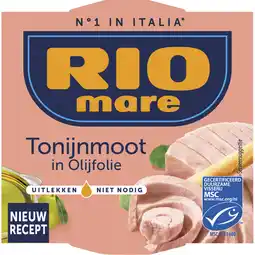 Albert Heijn Rio Mare Tonijnmoot in olijfolie aanbieding