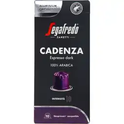 Albert Heijn Segafredo Cadenza espresso dark capsules aanbieding