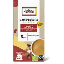 Albert Heijn Fairtrade Original Community coffee lungo capsules aanbieding