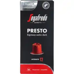 Albert Heijn Segafredo Presto espresso extra dark capsules aanbieding