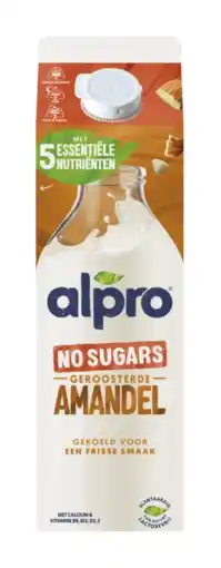 Albert Heijn Alpro Amandeldrink zonder suikers gekoeld aanbieding