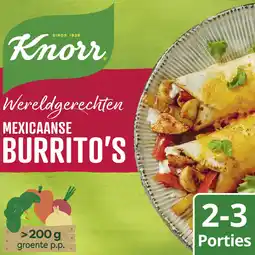 Albert Heijn Knorr Wereldgerechten Mexicaanse burritos aanbieding