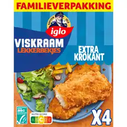 Albert Heijn Iglo Viskraam lekkerbekjes familieverpakking aanbieding