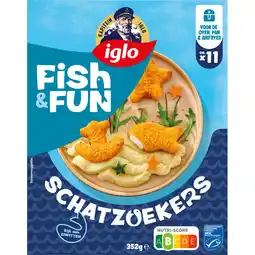 Albert Heijn Iglo Fish&fun schatzoekers aanbieding