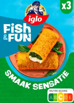 Albert Heijn Iglo Fish&fun smaak sensatie aanbieding