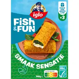 Albert Heijn Iglo Fish&fun smaak sensatie aanbieding