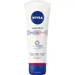 Albert Heijn NIVEA 3in1 repair handcréme 24u hydratatie aanbieding