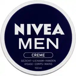 Albert Heijn NIVEA Men crème gezicht, lichaam & handen aanbieding
