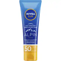 Albert Heijn NIVEA Sun alpin face sunscreen spf50 aanbieding