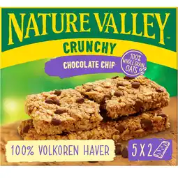 Albert Heijn Nature Valley Crunchy chocolate chip aanbieding