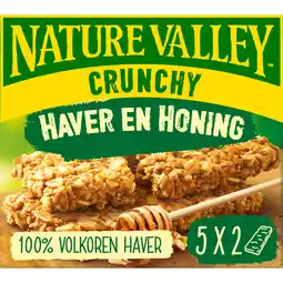 Albert Heijn Nature Valley Crunchy haver en honing repen aanbieding