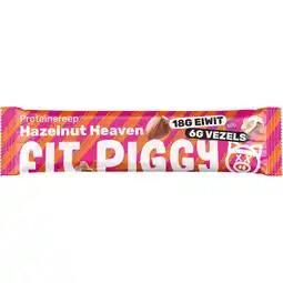 Albert Heijn Fit Piggy Proteïnereep hazelnut heaven aanbieding