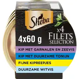 Albert Heijn Sheba Filets selection in saus kip en vis aanbieding