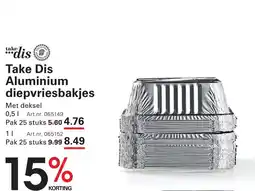 Sligro Take dis aluminium diepvriesbakjes aanbieding