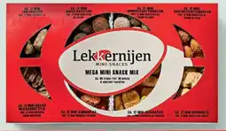 Sligro Lekkernijen snacks mega mini snack mix aanbieding