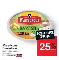 Sligro Maredsous Smeerkaas aanbieding