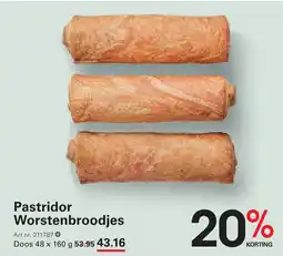Sligro Pastridor worstenbroodjes aanbieding