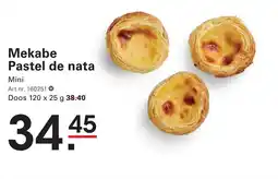 Sligro Mekabe pastel de nata mini aanbieding