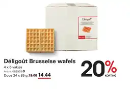 Sligro Déligoût brusselse wafels aanbieding