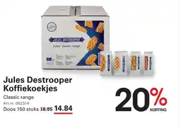 Sligro Jules destrooper koffiekoekjes aanbieding