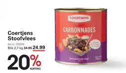 Sligro Coertjens Stoofvlees aanbieding