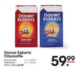 Sligro Douwe egberts filterkoffie aanbieding