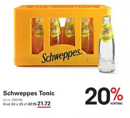 Sligro Schweppes tonic aanbieding