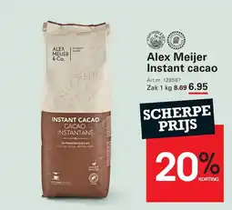 Sligro Alex meijer instant cacao aanbieding