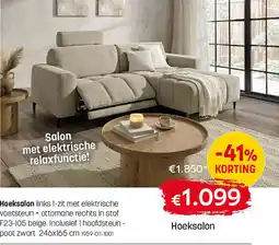 Gaverzicht Hoeksalon aanbieding