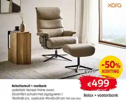 Gaverzicht Relaxfauteuil + voetbank aanbieding