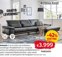 Gaverzicht Hoeksalon aanbieding