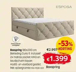 Gaverzicht Boxspring aanbieding