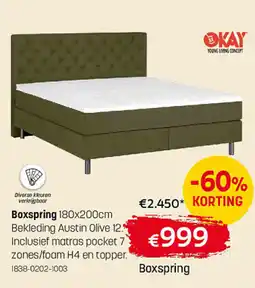 Gaverzicht Boxspring aanbieding