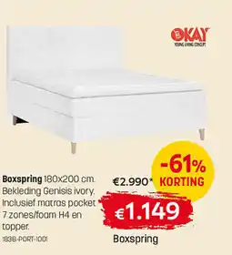 Gaverzicht Boxspring aanbieding