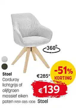 Gaverzicht Stoel aanbieding