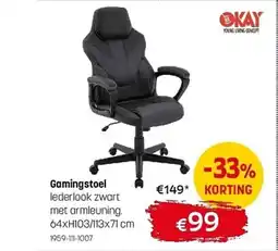 Gaverzicht Gamingstoel aanbieding