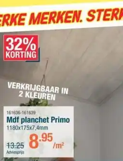 Cevo Mdf planchet Primo aanbieding